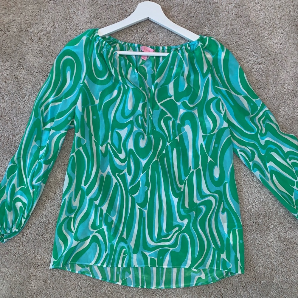 Lilly Pulitzer Elsa Long Sleeve Blouse